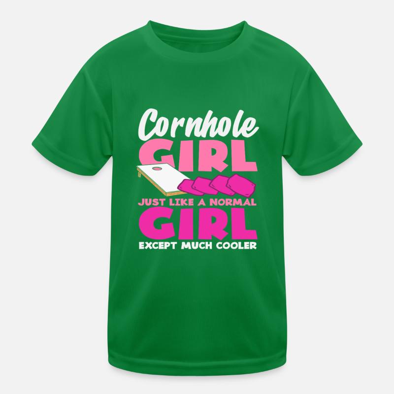 Cornhole Girl Cool Cornhole Lover Kids Functional T-Shirt