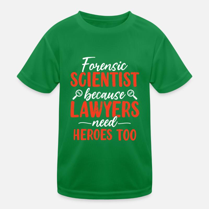 Forensic Scientist Pathologist Funny Evidence Kids Functional T-Shirt