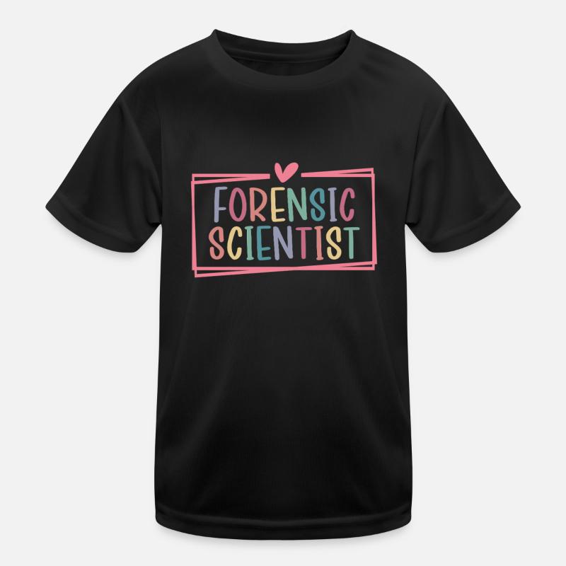 Forensiker Tatort Lustig Forensik Kinder Funktions-T-Shirt