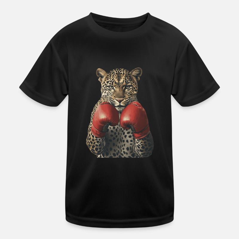 Leopard Kinder Funktions-T-Shirt