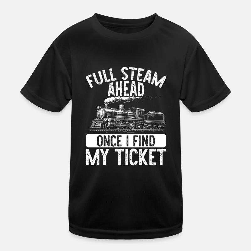 train driver train lover station Kids Functional T-Shirt
