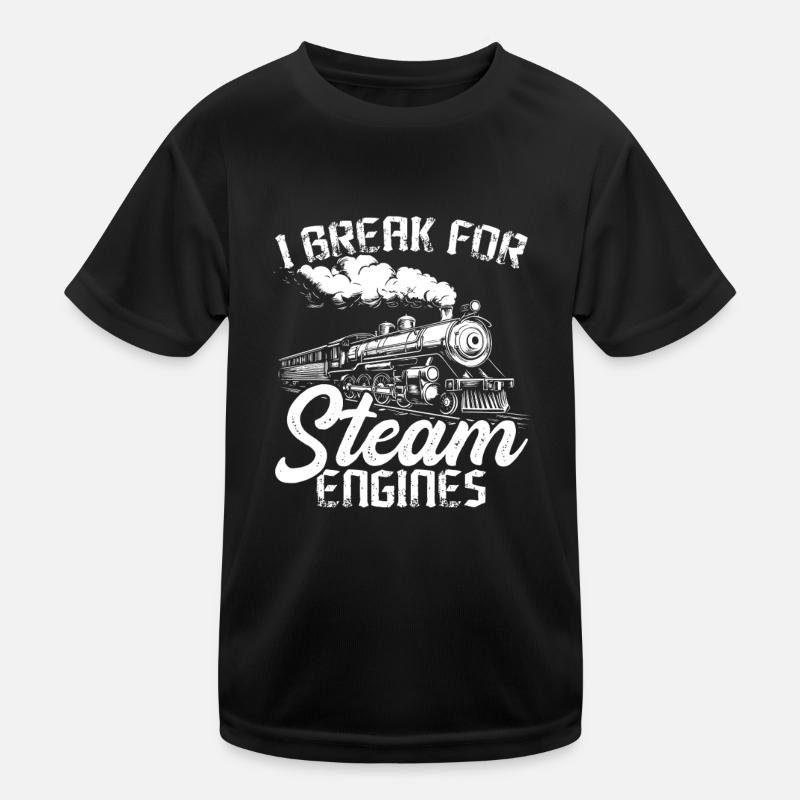 train driver train lover station Kids Functional T-Shirt