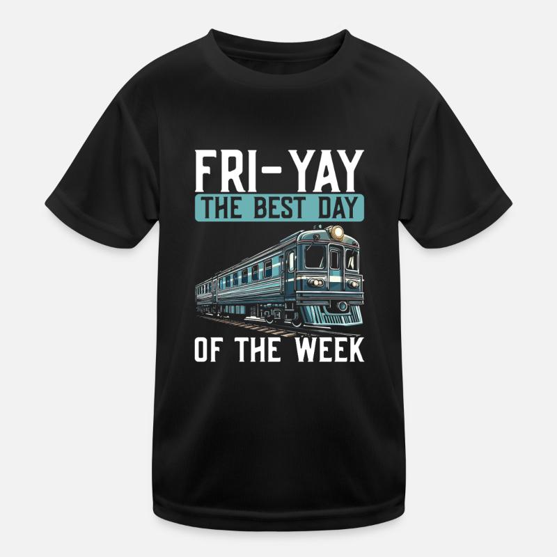 train driver train lover station Kids Functional T-Shirt