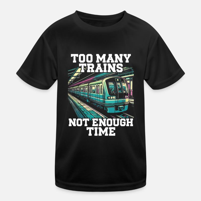 train driver train lover station Kids Functional T-Shirt