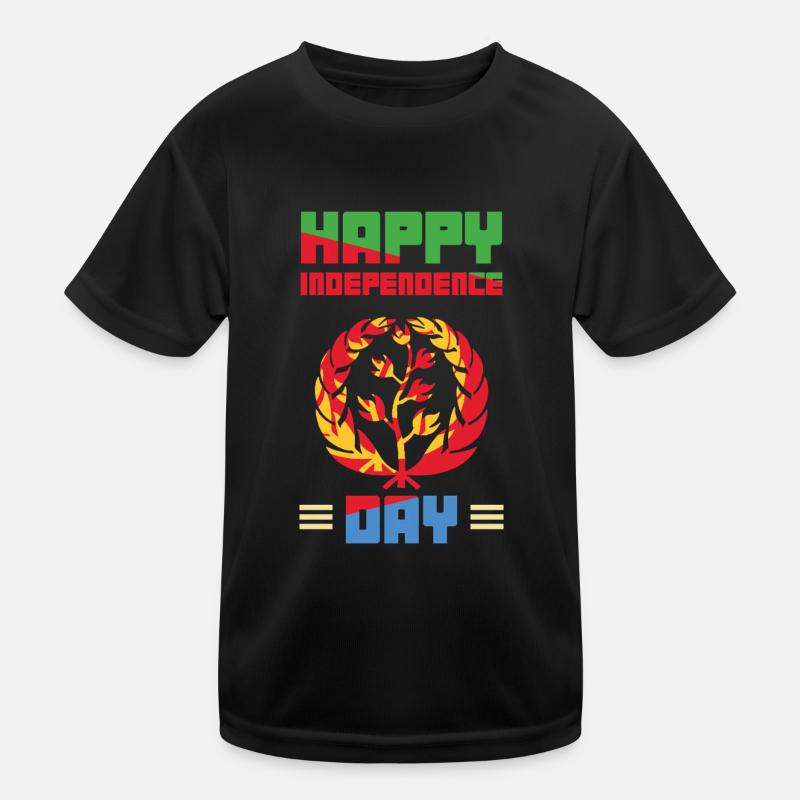 Eritrea Happy Independence Day Celebration with Pride Kids Functional T-Shirt