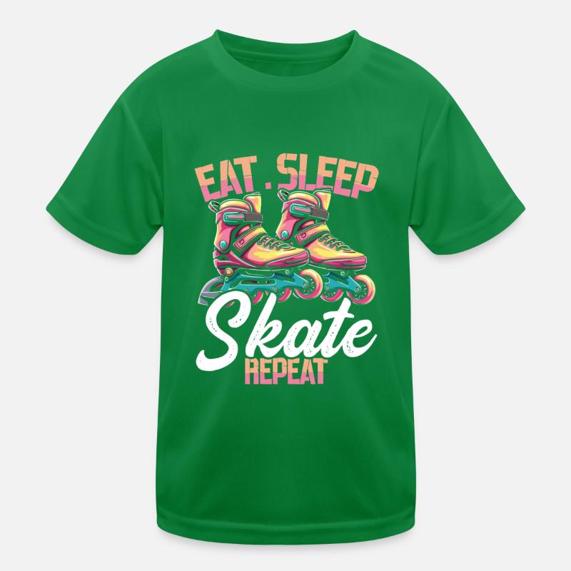 Inline Skating Rollerblading Inline Skates Kids Functional T-Shirt