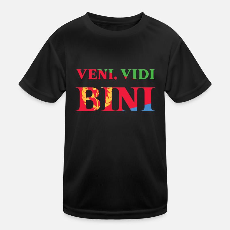 Eritrea Veni Vidi Bini Pride Maglietta sportiva per bambini