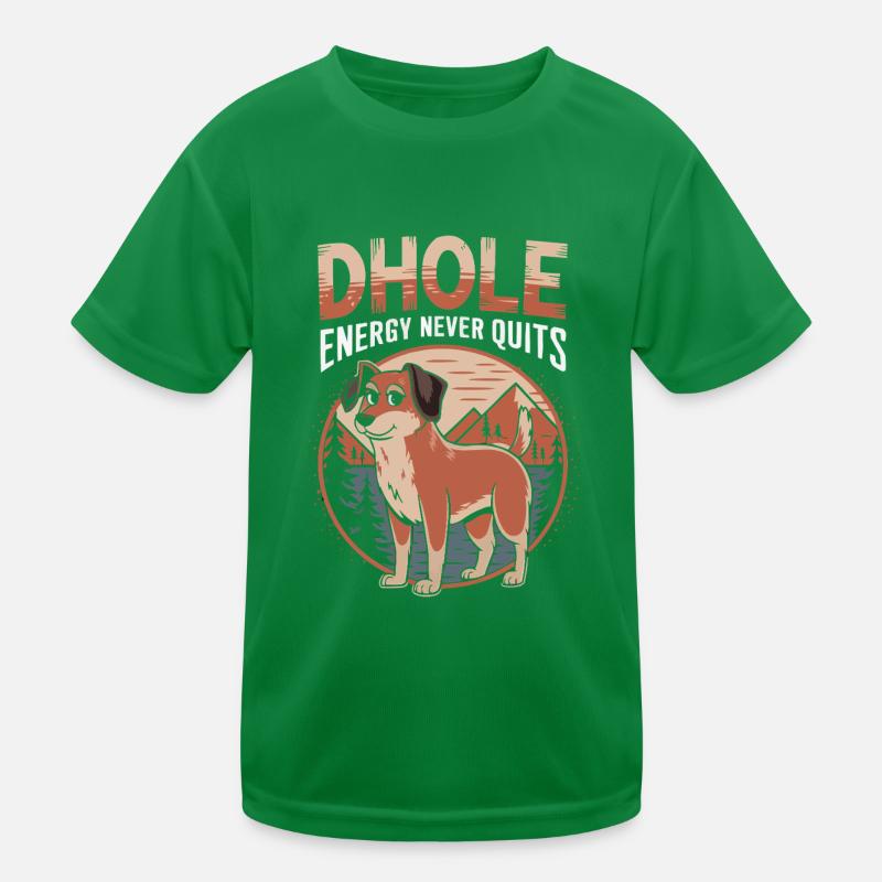 Dhole Lover Faune Canidé Chien sauvage asiatique T-shirt sport Enfant