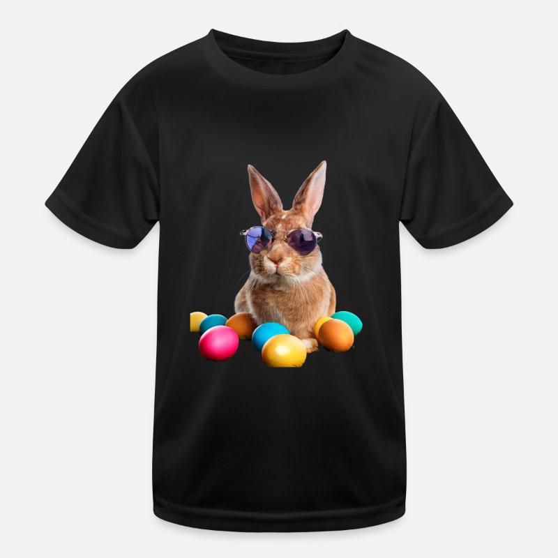 Easter Bunny - Kids Functional T-Shirt - black