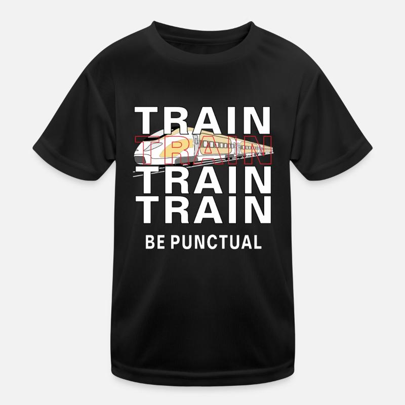 ZUG TRAIN BE PUNCTUAL Kids Functional T-Shirt