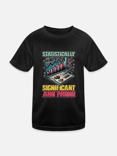 Statistician Statistically Significant Accountant - Kids Functional T-Shirt - black - Front