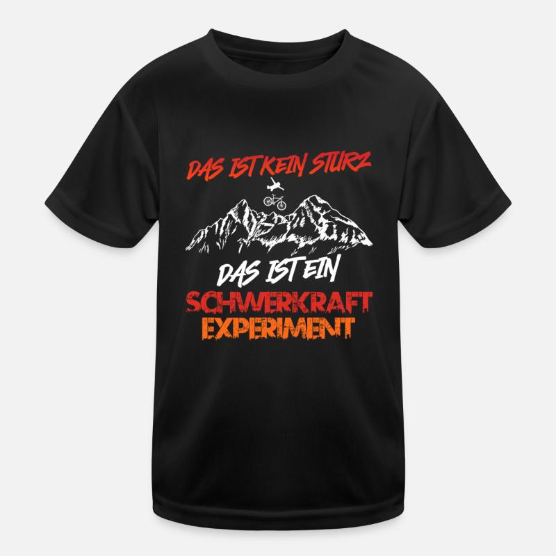 Radfahrer DAS IST KEIN STURZ DAS IST EXPERIMENT Kinder Funktions-T-Shirt