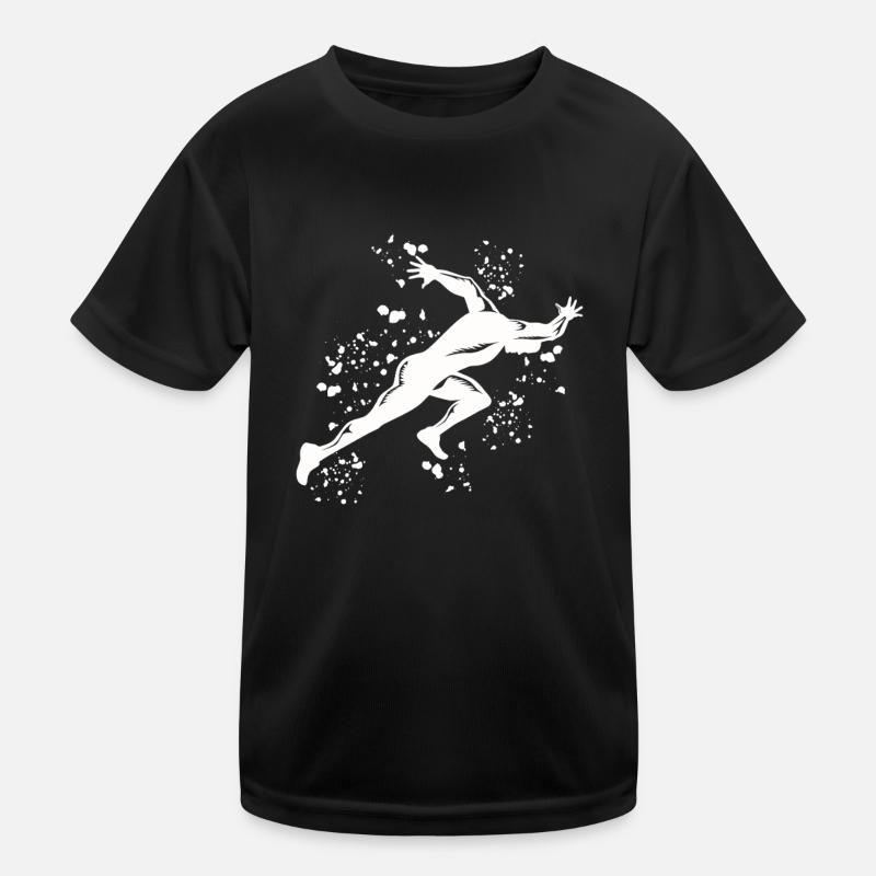 Sprinter Colorsplash Sprintender Sprint - Kinder Funktions-T-Shirt - Schwarz