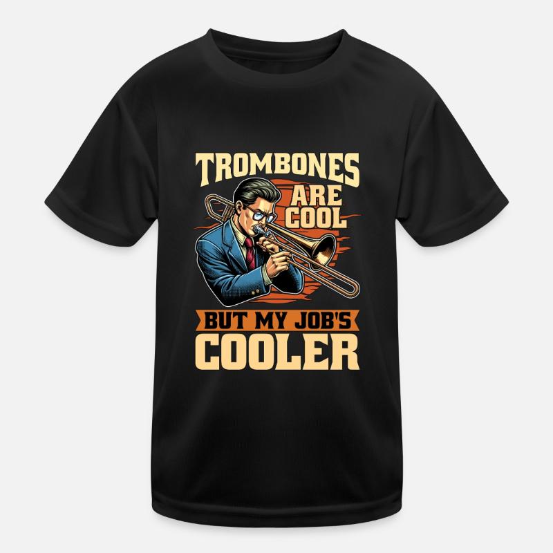 Music Teacher Trombones Are Cool Classical Music Kids Functional T-Shirt