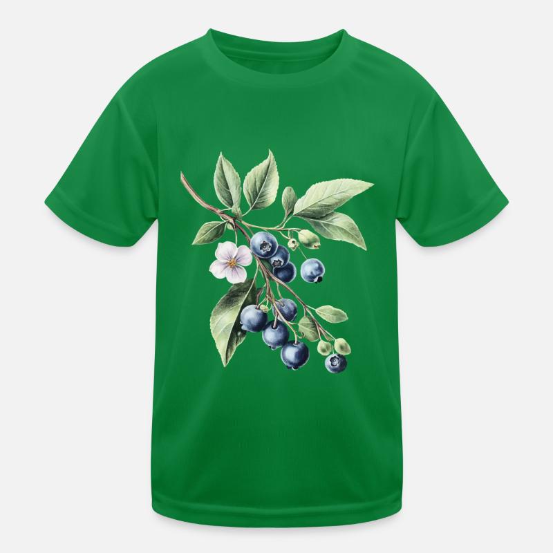 Blaubeeren Kinder Funktions-T-Shirt