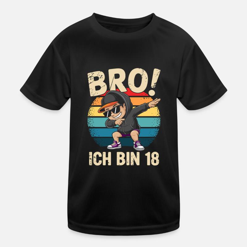 18. Geburtstag Junge Mädchen 18 Jahre 2007 Kinder Funktions-T-Shirt