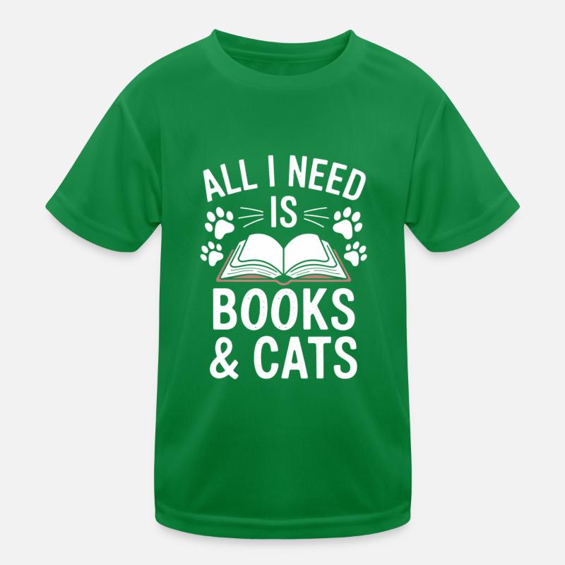 Lecture de livre chat design chaton disant T-shirt sport Enfant