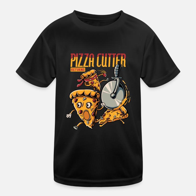Pizza Cutter Returns Action Design Kinder Funktions-T-Shirt