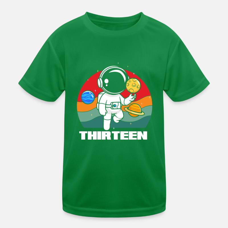 Space adventures for thirteen-year-olds Kids Functional T-Shirt