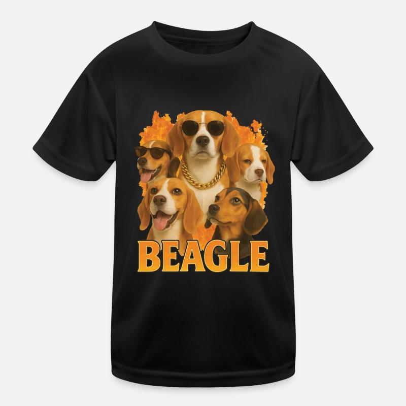 Beagle Kinder Funktions-T-Shirt