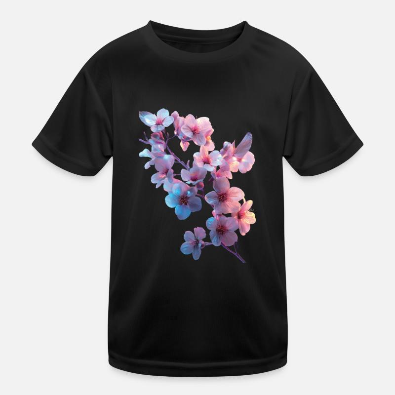 Kirschblüten Kinder Funktions-T-Shirt