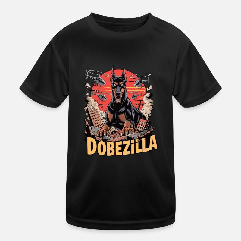 Dobezilla – Der Wachhund der Apokalypse Kinder Funktions-T-Shirt