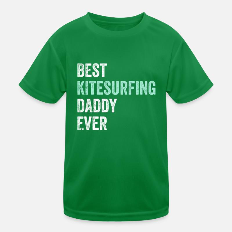 Best Kitesurfing Daddy Ever - Kitesurfer Daddy Kinder Funktions-T-Shirt
