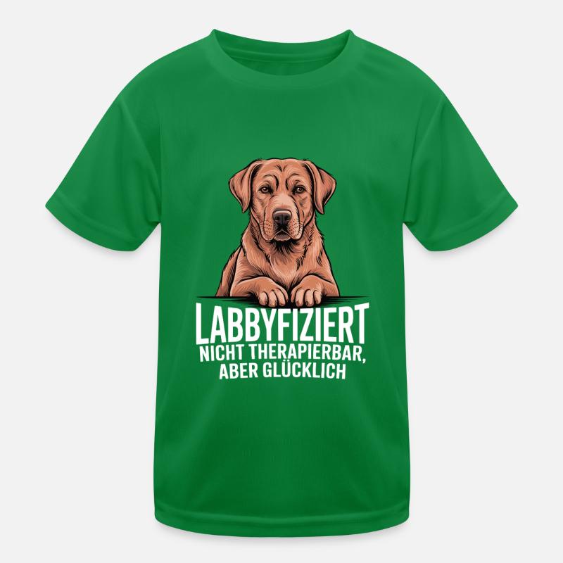 Labbyfiziert Foxred Labrador Kinder Funktions-T-Shirt