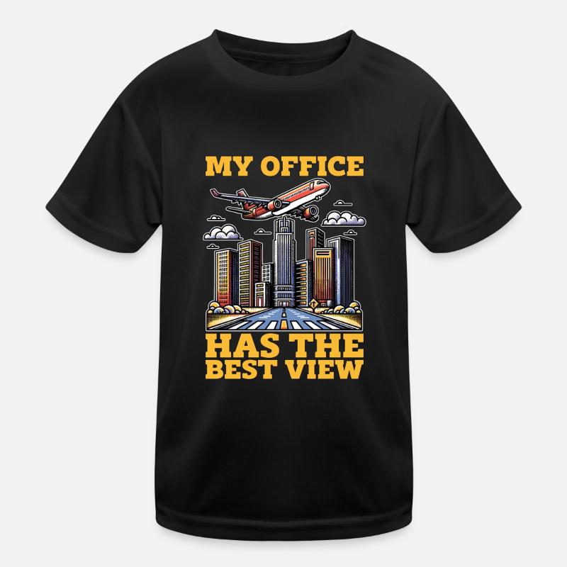 Instructeur de vol Mon bureau a des leçons de vol T-shirt sport Enfant