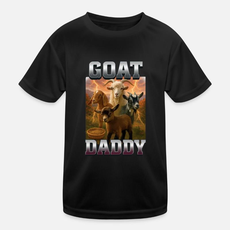 Ziege Kinder Funktions-T-Shirt