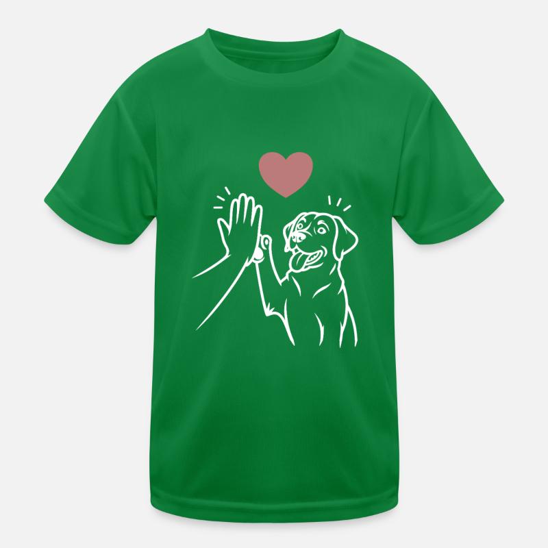 Labrador high five T-shirt sport Enfant