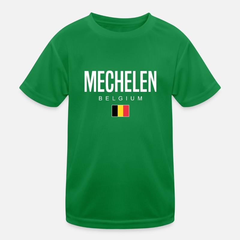 Mechelen Belgium Kids Functional T-Shirt