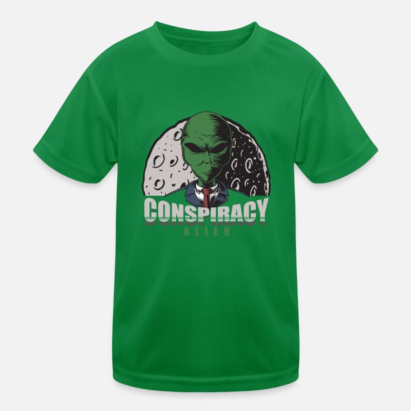 Conception de la théorie du complot extraterrestre T-shirt sport Enfant