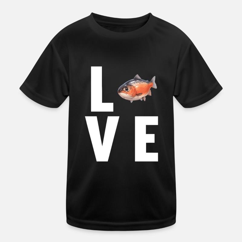 Lachse Lachs Kinder Funktions-T-Shirt