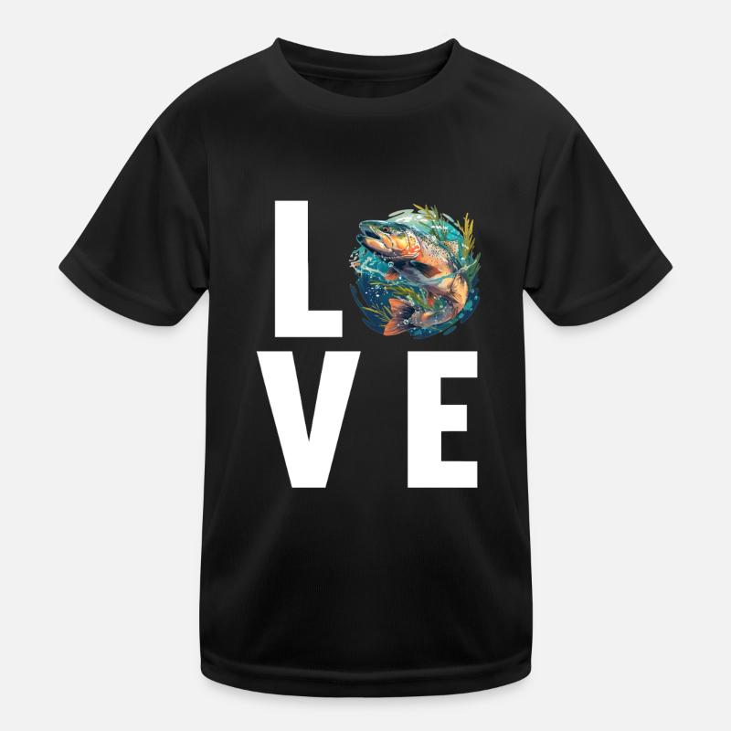 Lachse Lachs Kinder Funktions-T-Shirt
