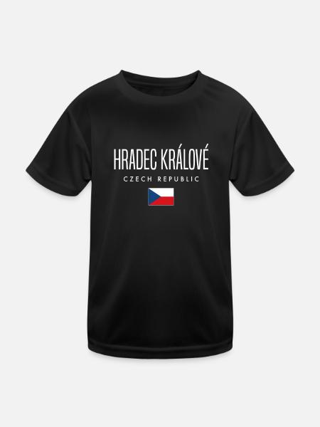 Hradeckralove Tschechien - Kinder Funktions-T-Shirt - Schwarz - Vorne