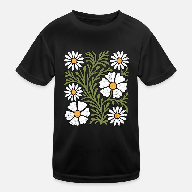 Boho Daisies Kids Functional T-Shirt