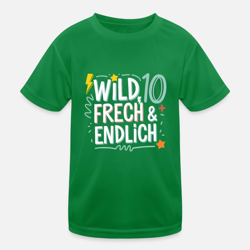 Sauvage, effronté et enfin 10 ans 10e anniversaire T-shirt sport Enfant