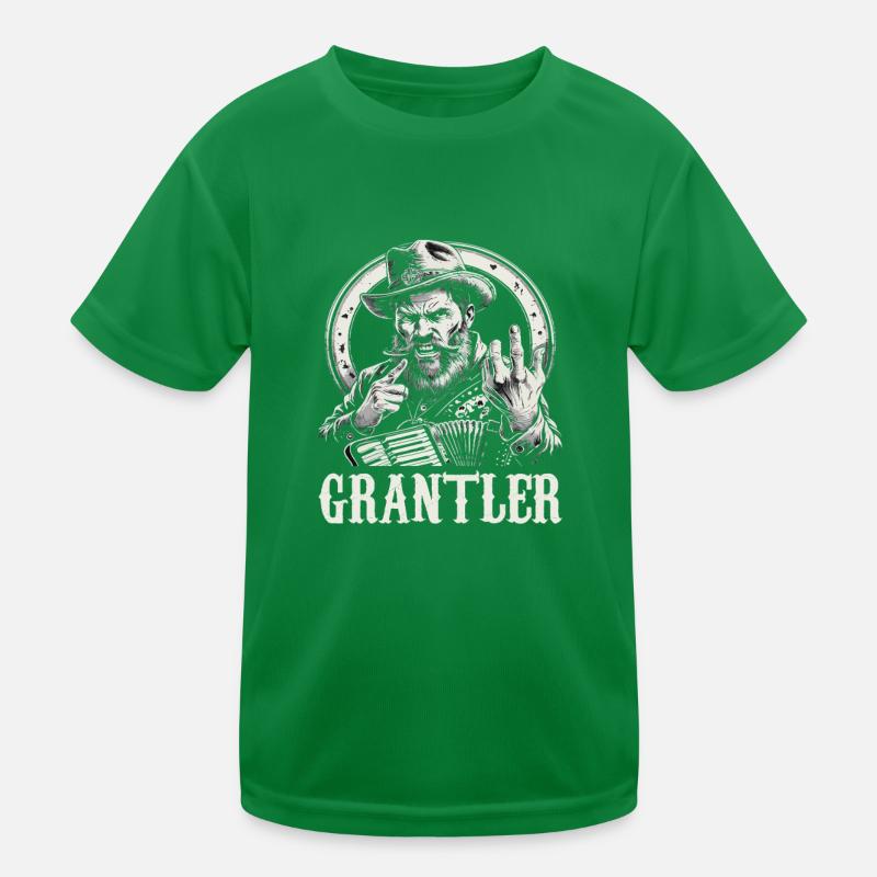 Grantler Grumpy Bavarian dialects Bavaria Kids Functional T-Shirt