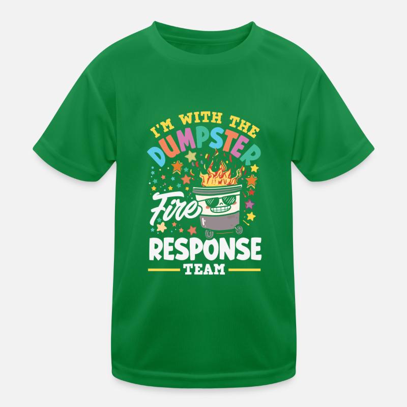 Müllcontainer Fire Response Team Leader Kinder Funktions-T-Shirt
