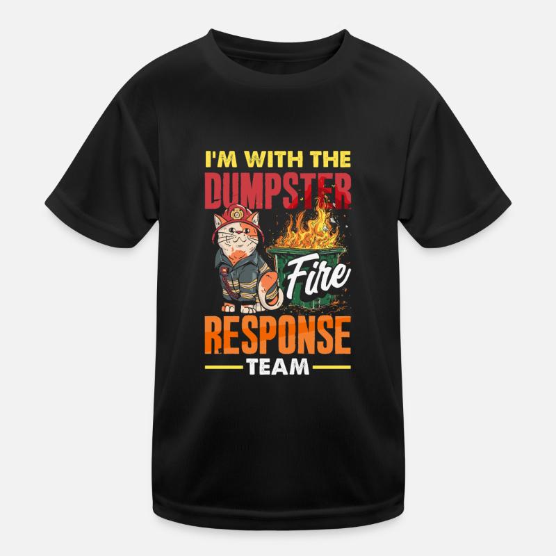 Müllcontainer Fire Response Team Leader Kinder Funktions-T-Shirt