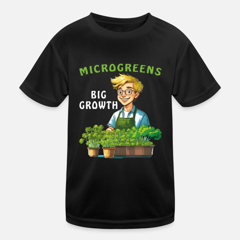 MICROGREENS BIG GROWTH Kids Functional T-Shirt