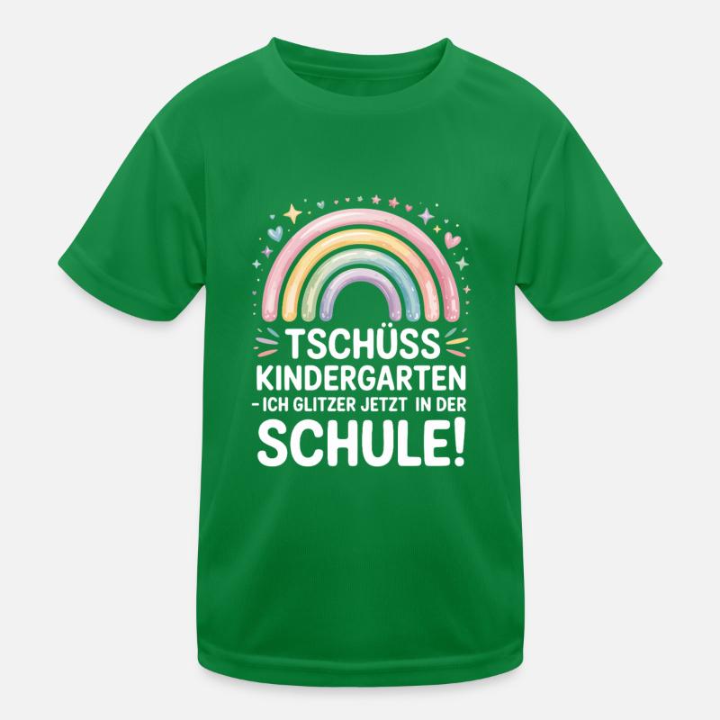 Tschüss Kindergarten Einschulung 2025 Mädchen Kinder Funktions-T-Shirt