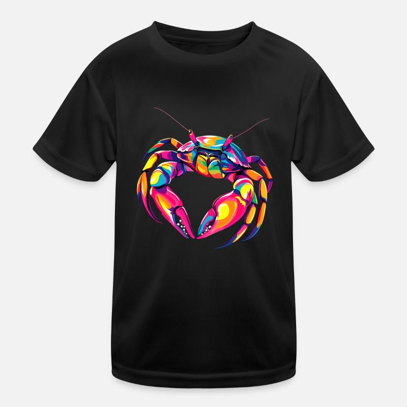 Crab Crab Crustaceans Crab Shore Crab Crayfish Kids Functional T-Shirt