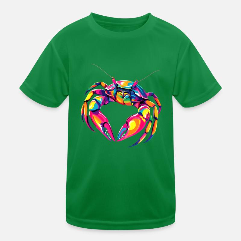 Crab Crab Crustaceans Crab Shore Crab Crayfish Kids Functional T-Shirt