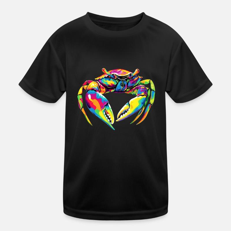 Crab Crab Crustaceans Crab Shore Crab Crayfish Kids Functional T-Shirt