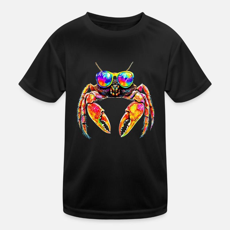Crab Crab Crustaceans Crab Shore Crab Crayfish Kids Functional T-Shirt