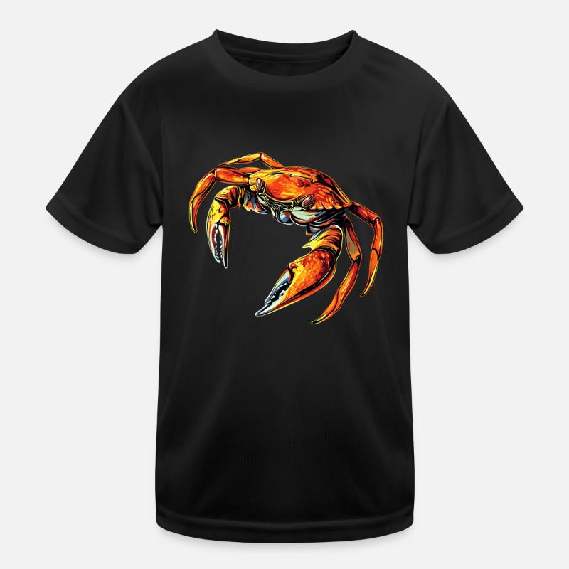Crab Crab Crustaceans Crab Shore Crab Crayfish Kids Functional T-Shirt