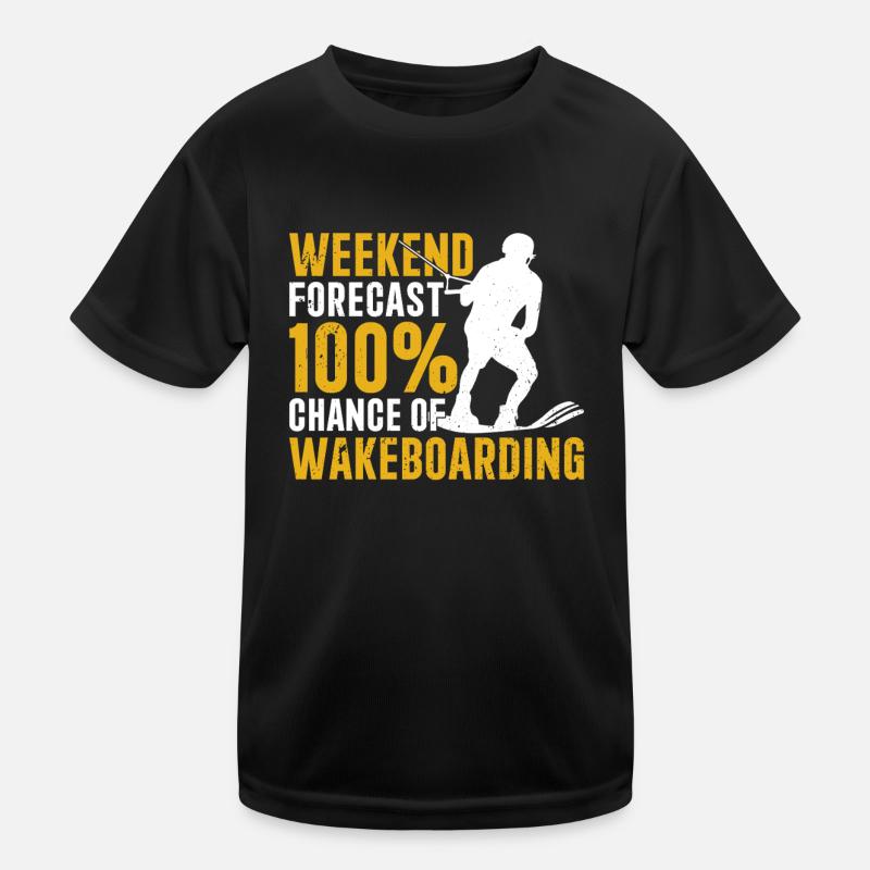 Prévisions week-end 100 % de chance de Wakeboard T-shirt sport Enfant