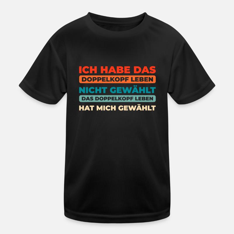 Doppelkopf Kinder Funktions-T-Shirt